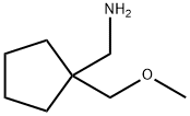 {[1-(METHOXYMETHYL)CYCLOPENTYL]METHYL}AMINE HYDROCHLORIDE 化学構造式