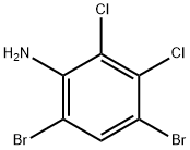 4,6-二溴-2,3-二氯苯胺 结构式