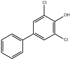 4-羟基-3,5-二氯联苯醚 结构式