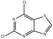5,7-二氯噻唑并[4,5-D]嘧啶 结构式