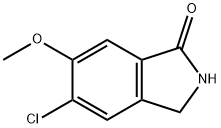 1H-Isoindol-1-one, 5-chloro-2,3-dihydro-6-Methoxy- Structure