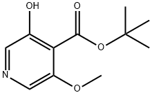 3-ヒドロキシ-5-メトキシイソニコチン酸TERT-ブチル 化学構造式