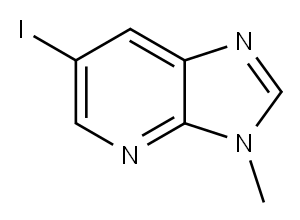 6-ヨード-3-メチル-3H-イミダゾ[4,5-B]ピリジン 化学構造式