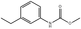 (3-エチルフェニル)カルバミド酸メチル 化学構造式