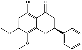 5-羟基-7,8-二甲氧基黄烷酮 结构式