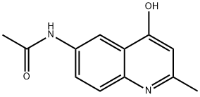 6-ACETAMIDO-4-HYDROXY-2-METHYLQUINOLINE Structure