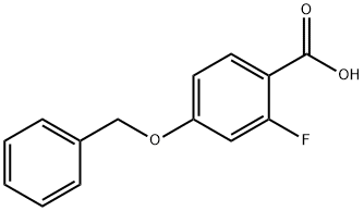 4-苄氧基-2-氟苯甲酸 结构式