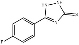 5-(4-氟苯)-4H-1,2,4-三唑-3-硫醇 结构式