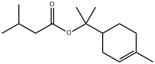 イソ吉草酸2-(4-メチル-3-シクロヘキセニル)プロパン-2-イル 化学構造式