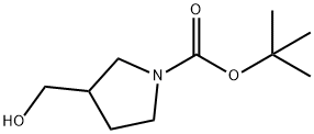 1-Boc-3-羟甲基吡咯烷 结构式
