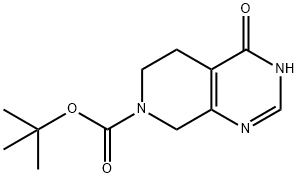tert-butyl 4-oxo-3,4,5,6-tetrahydropyrido[3,4-d]pyriMidine-7(8H)-carboxylate Structure