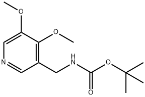 TERT-ブチル (4,5-ジメトキシピリジン-3-イル)メチルカルバマート 化学構造式