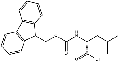 Fmoc-D-leucine Structure