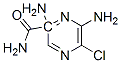 6-chloro-3,5-diaminopyrazine-3-carboxamide Struktur