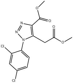 METHYL 1-(2,4-DICHLOROPHENYL)-5-(2-METHOXY-2-OXOETHYL)-1H-1,2,3-TRIAZOLE-4-CARBOXYLATE Structure