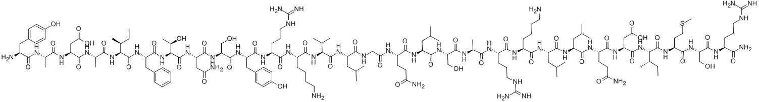 醋酸舍莫瑞林, 114466-38-5, 结构式