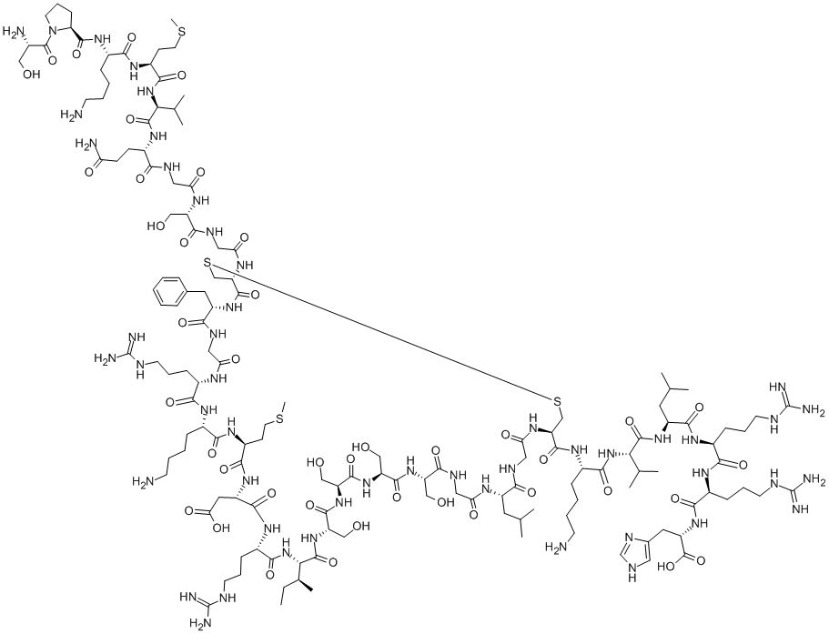 醋酸奈西立肽 结构式