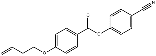 4-(3-ブテニルオキシ)安息香酸4-シアノフェニル 化学構造式
