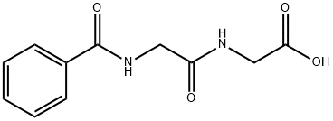 苯甲酰-甘氨酰基-氨基乙酸 结构式