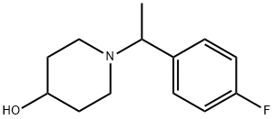 1-[1-(4-氟苯基)乙基]-4-哌啶醇, 1146080-10-5, 结构式