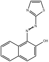 1-(2-噻唑基偶氮)-2-萘酚, 1147-56-4, 结构式