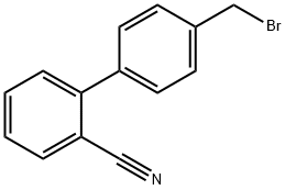 2-氰基-4'-溴甲基联苯 结构式