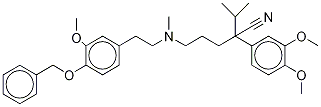 p-O-Desmethyl p-O-Benzyl Verapamil Structure