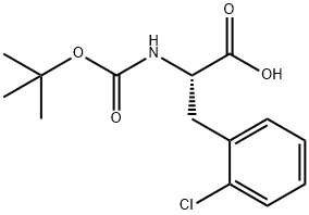 BOC-L-2-氯苯丙氨酸, 114873-02-8, 结构式