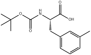 BOC-L-3-甲基苯丙氨酸 结构式