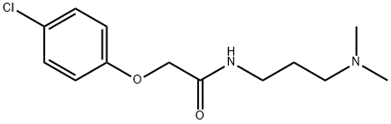 2-(p-Chlorophenoxy)-N-[3-(dimethylamino)propyl]acetamide Struktur