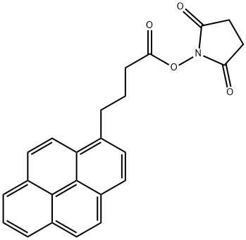 1-ピレン酪酸N-ヒドロキシスクシンイミドエステル 化学構造式