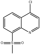 Quinoline,  4-chloro-8-(methylsulfonyl)- Structure