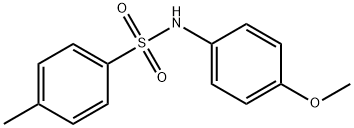 N-(p-methoxyphenyl)-p-toluenesulphonamide Struktur