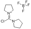 1-(クロロ-1-ピロリジニルメチレン)ピロリジニウムテトラフルオロボラート 化学構造式