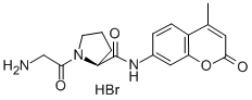 甘氨酰-脯氨酸-7-氨基-4-甲基香豆素氢溴酸盐 结构式
