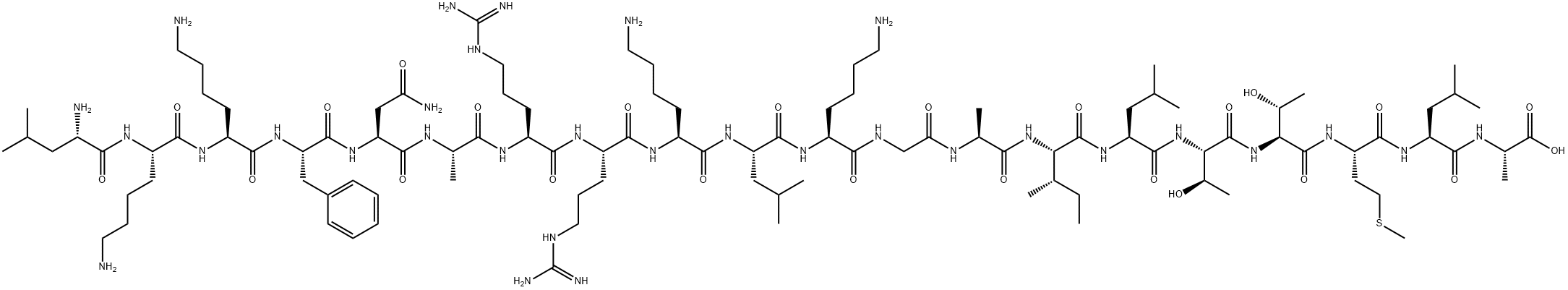 カルモジュリン依存性プロテインキナーゼIIフラグメント 290-309 化学構造式