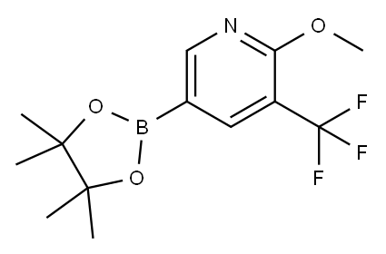 2-甲氧基-3-三氟甲基吡啶-5-硼酸频哪醇酯 结构式