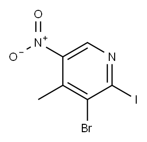 3-bromo-2-iodo-4-methyl-5-nitropyridine