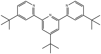 4,4′,4″-三叔丁基-2,2′:6′,2″-三联吡啶, 115091-29-7, 结构式