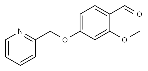 2-甲氧基-4-(吡啶-2-基甲氧基)苯甲醛, 1151539-21-7, 结构式