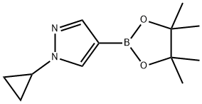 1-Cyclopropyl-4-(4,4,5,5-tetraMethyl-1,3,2-dioxaborolan-2-yl)-1H-pyrazole Struktur