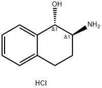 (1S,2S)-反式-2-氨基-1,2,3,4-四氢-1-萘酚 盐酸盐 结构式
