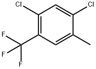2,4-ジクロロ-5-メチルベンゾトリフルオリド 化学構造式