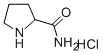 2-ピロリジンカルボキサミド塩酸塩 化学構造式