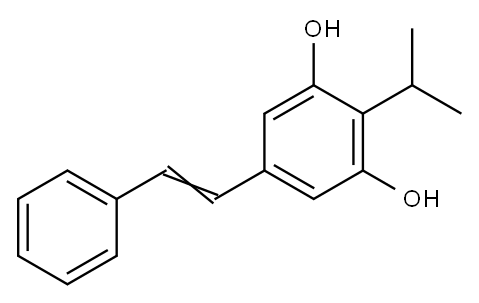 1,3-Benzenediol, 2-(1-Methylethyl)-5-(2-phenylethenyl)-