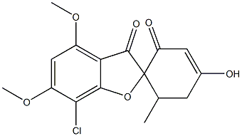 4'-O-DeMethyl Griseofulvin Struktur