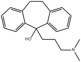 5-(3-二甲氨基丙基)-10,11-二氢二苯并[A,D]环庚烯-5-醇, 1159-03-1, 结构式