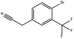 2-(4-溴-3-(三氟甲基)苯基)乙腈 结构式