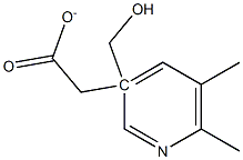 5-アセトキシメチル-2,3-ジメチルピリジン 化学構造式