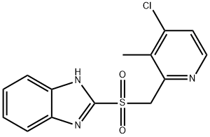 4-Desmethoxypropoxyl-4-chloro Rabeprazole Sulfone Struktur